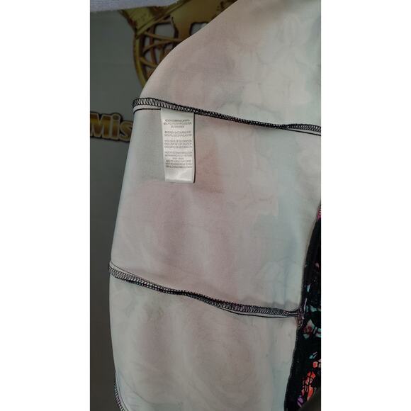 Donna Ricco New York Floral Sleeveless Fit & Flare Dress with Lace Hem Size 12 - Picture 7 of 7